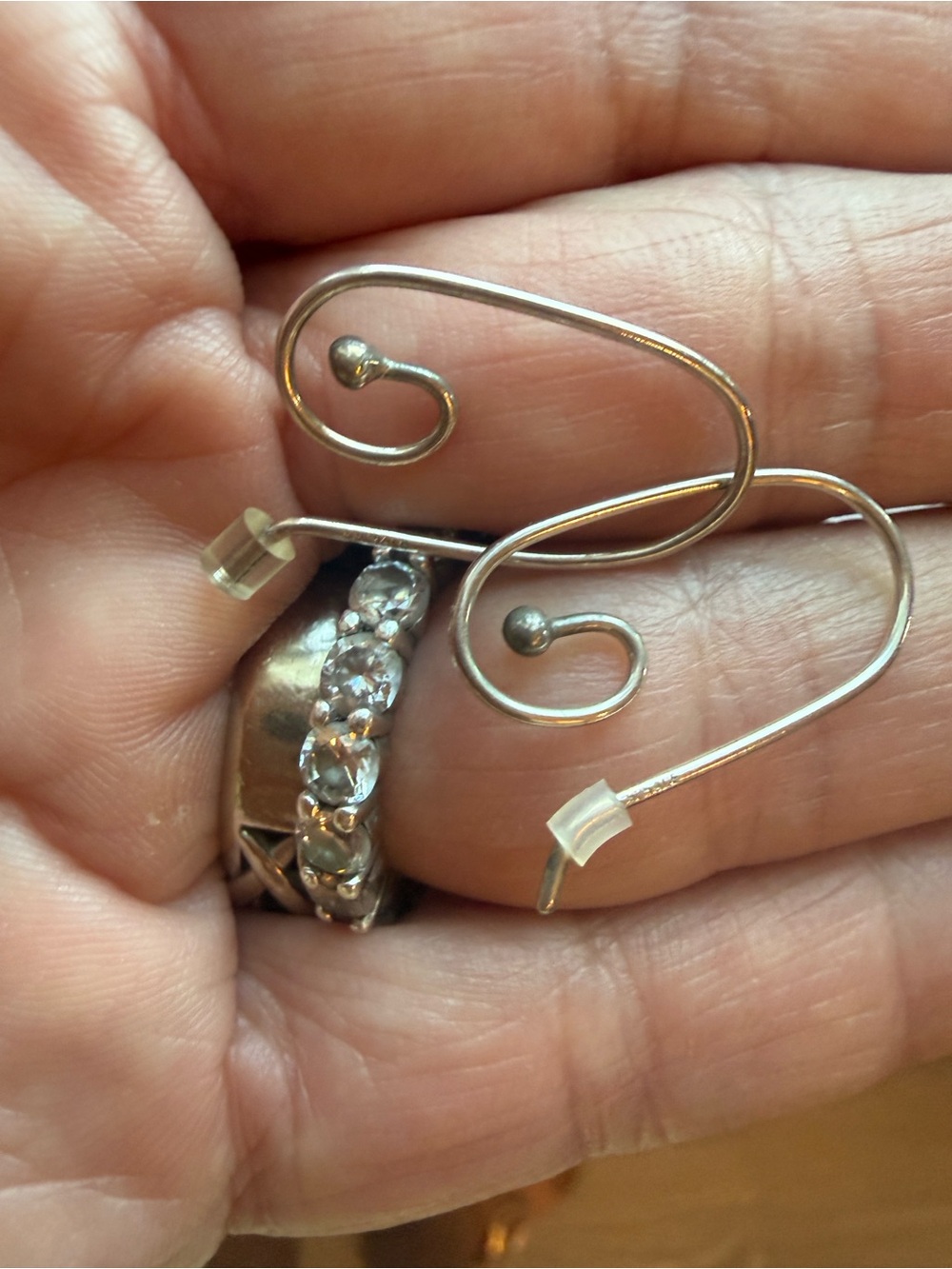 Pandora Jewelry Earring Wires Sterling Silver NWOT